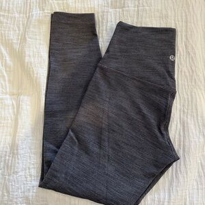 Lululemon full length gray/black leggings